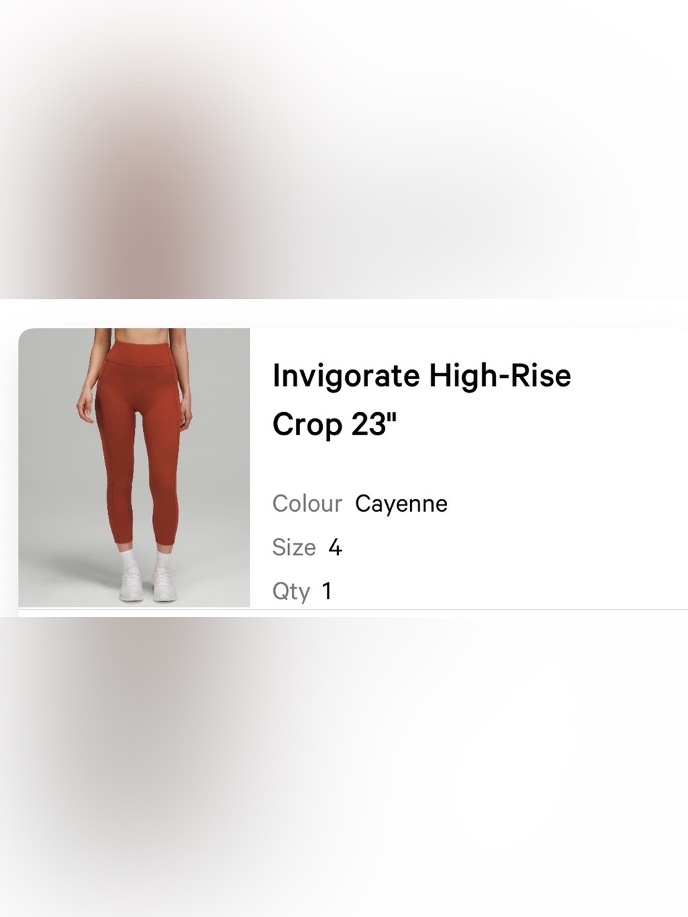 lululemon athletica Invigorate High-Rise Crop 23" - Cayenne (rust)